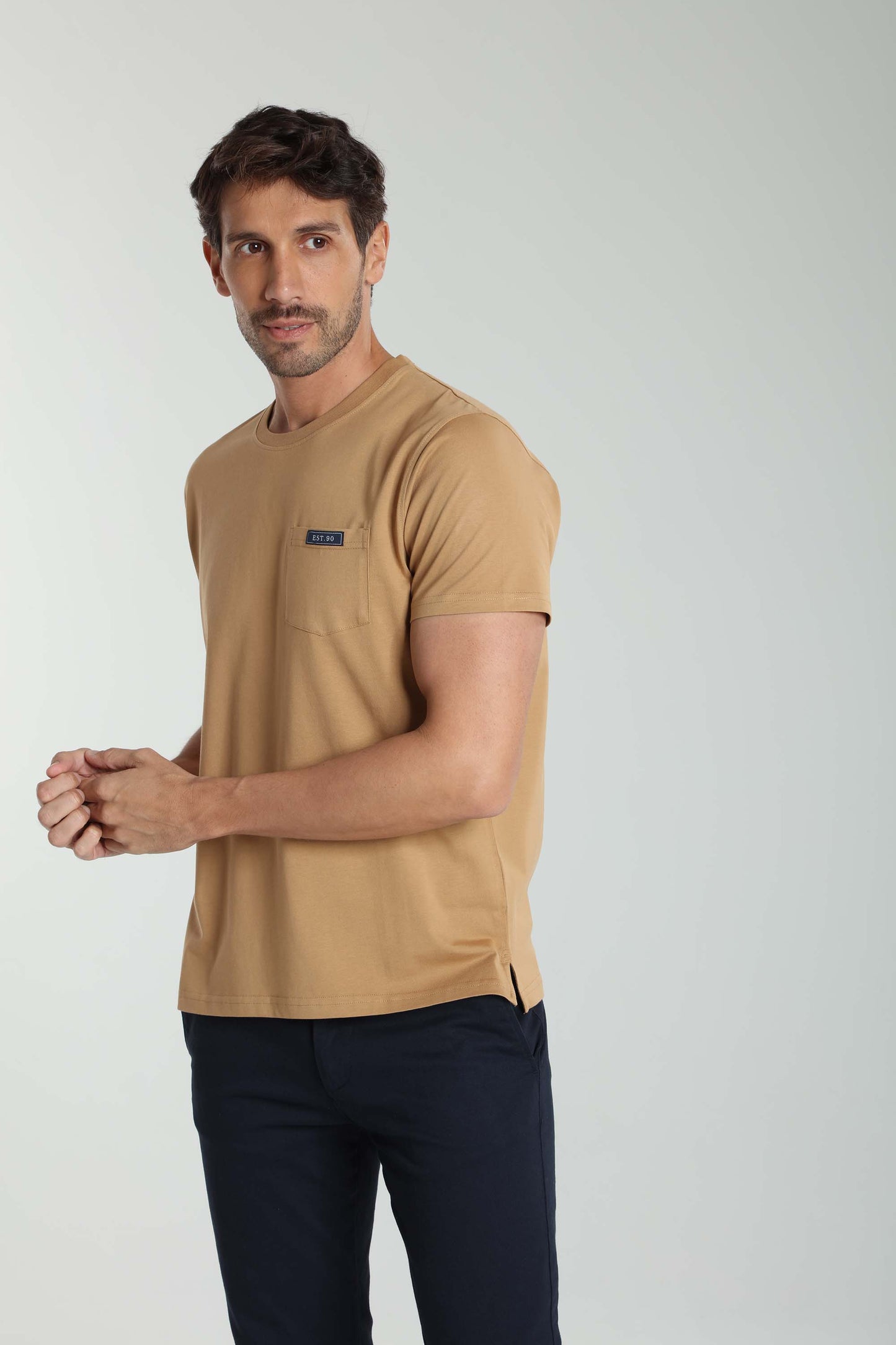 T-shirt manches courtes POCK camel