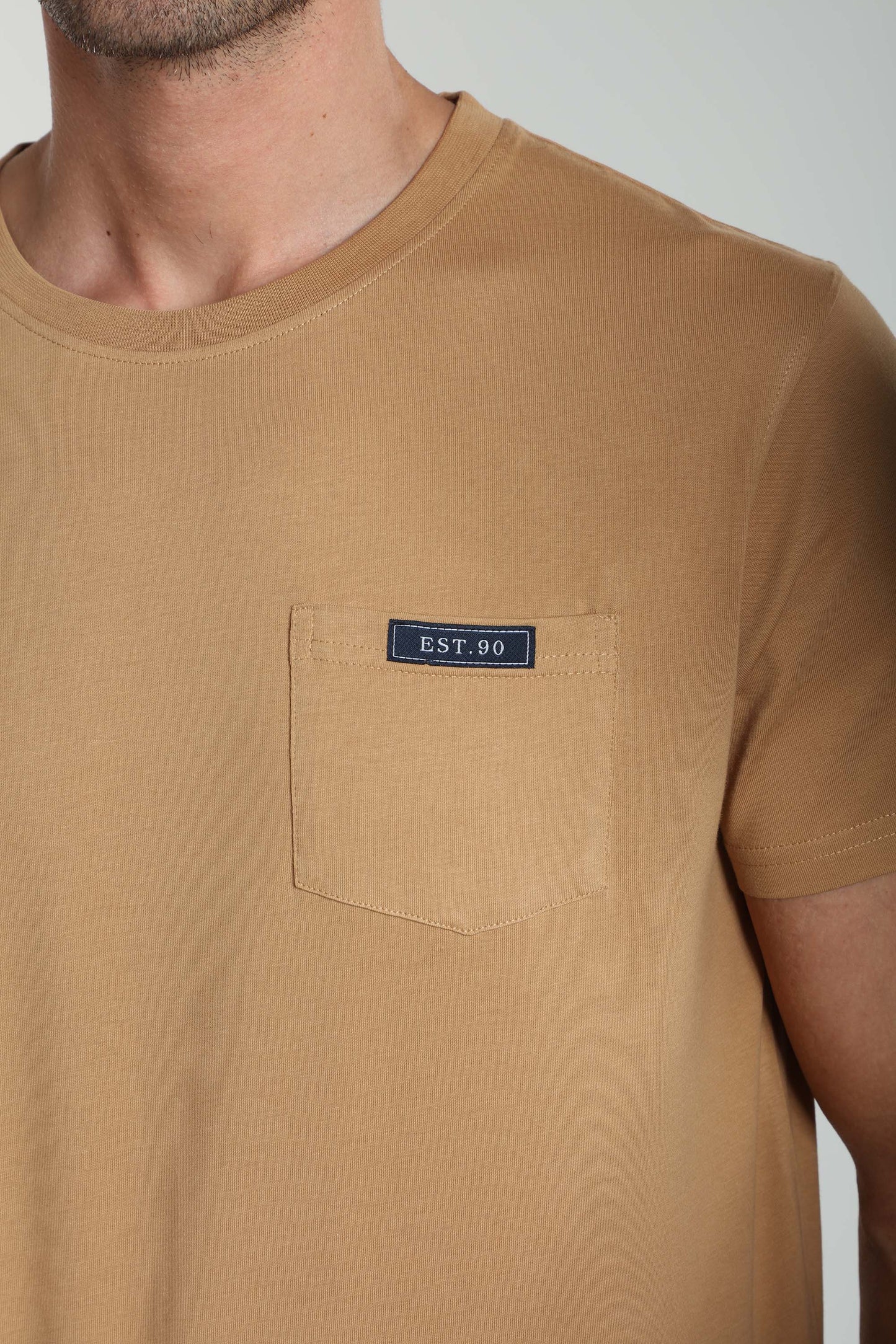 T-shirt manches courtes POCK camel