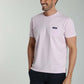T-shirt manches courtes POCK lilas blanc