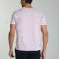 T-shirt manches courtes POCK lilas blanc