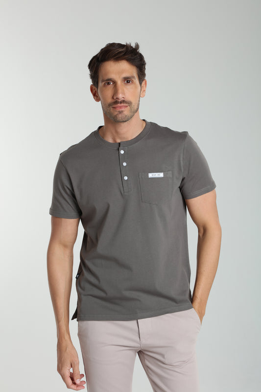 T-shirt manches courtes HENLEY granite