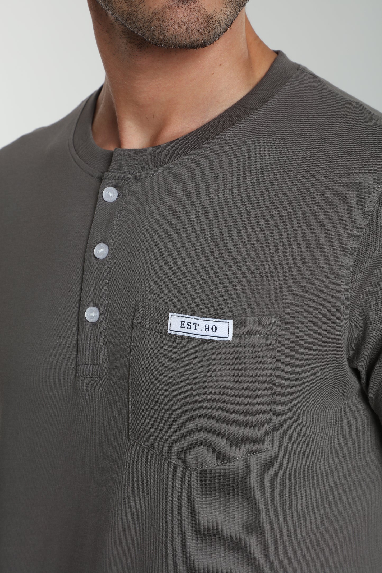 T-shirt manches courtes HENLEY granite