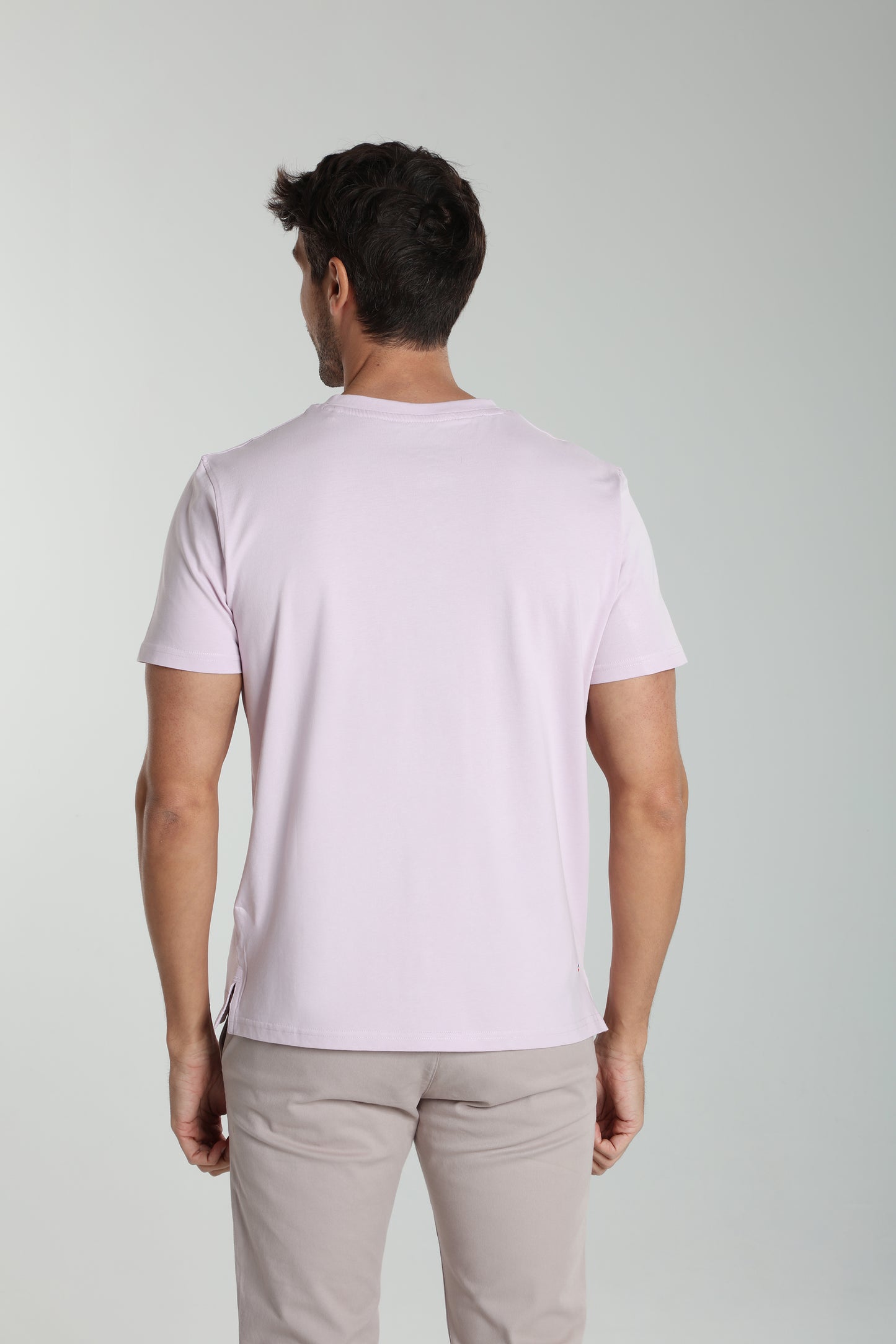 T-shirt manches courtes HENLEY lilas