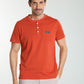 T-shirt manches courtes HENLEY brique