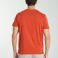 T-shirt manches courtes HENLEY brique