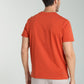 T-shirt manches courtes HENLEY brique