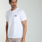 T-shirt manches courtes HENLEY blanc