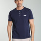 T-shirt manches courtes HENLEY marine