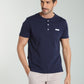 T-shirt manches courtes HENLEY marine