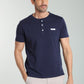 T-shirt manches courtes HENLEY marine