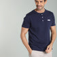 T-shirt manches courtes HENLEY marine
