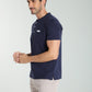 T-shirt manches courtes HENLEY marine