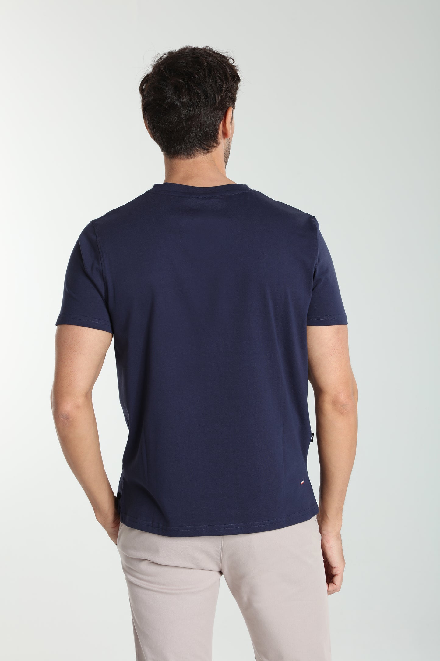 T-shirt manches courtes HENLEY marine