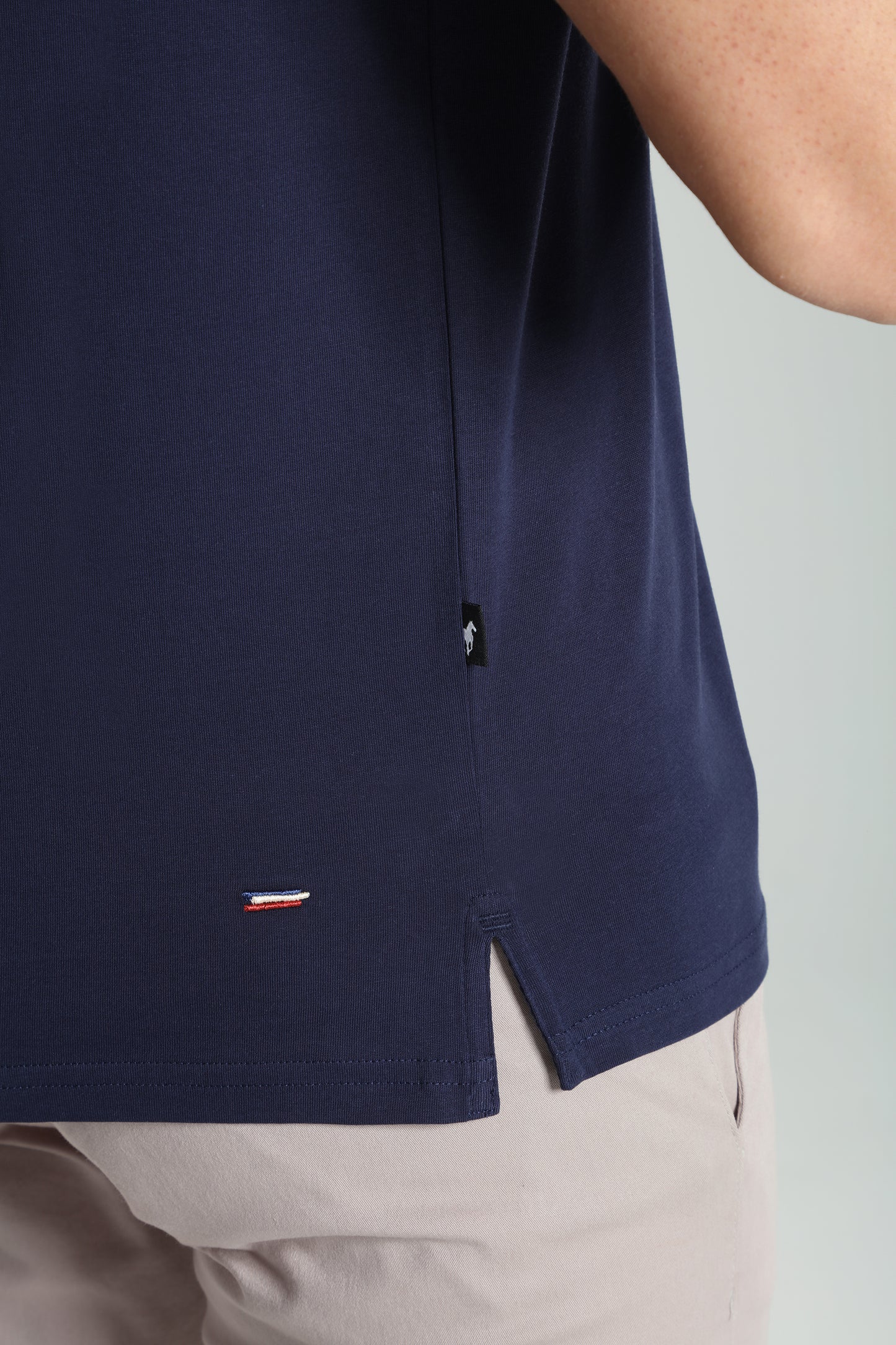T-shirt manches courtes HENLEY marine