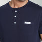 T-shirt manches courtes HENLEY marine