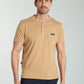 T-shirt manches courtes HENLEY camel