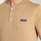 T-shirt manches courtes HENLEY camel