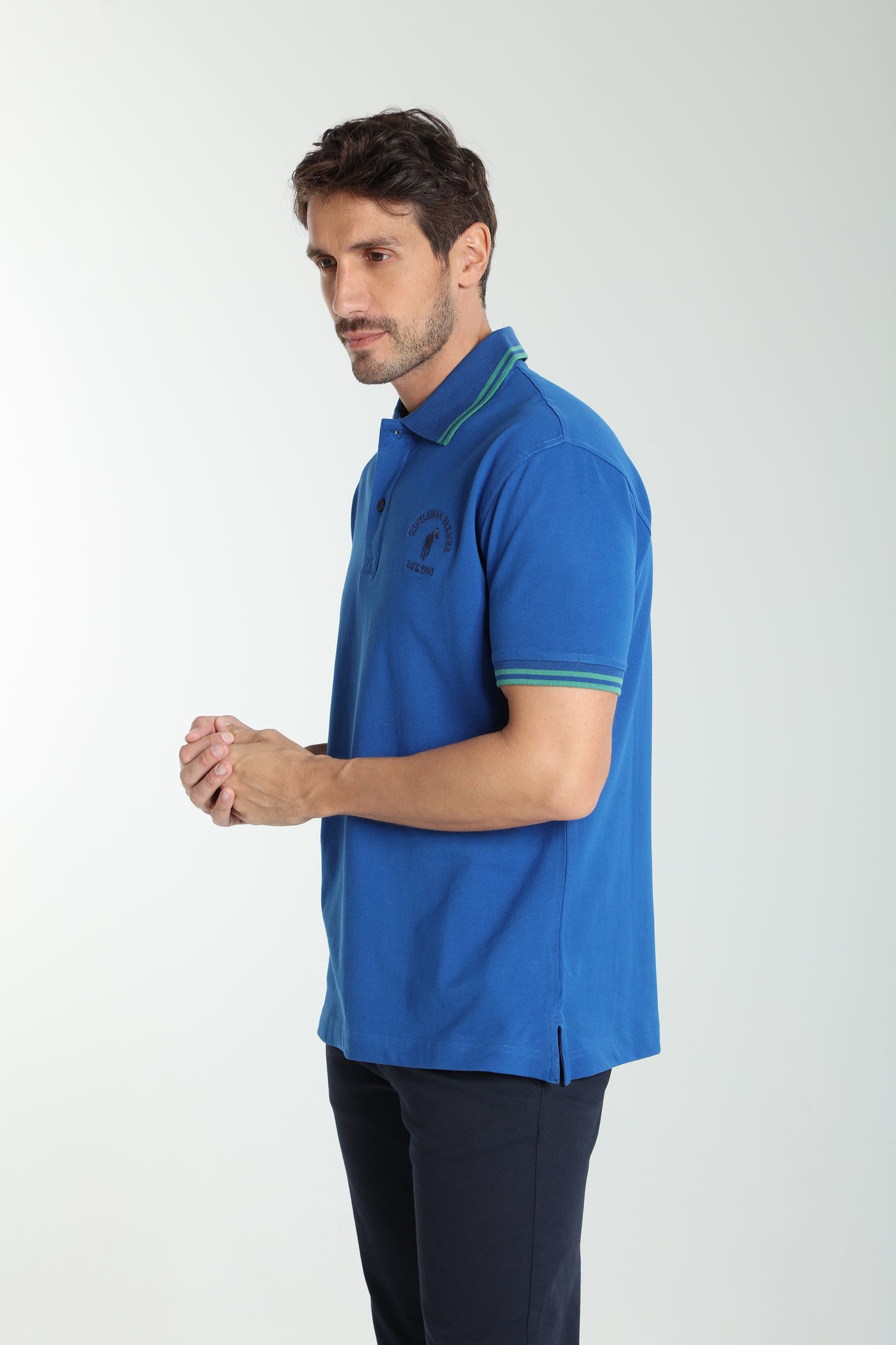 Polo manches courtes PRAY bleu