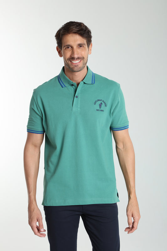Polo manches courtes PRAY vert