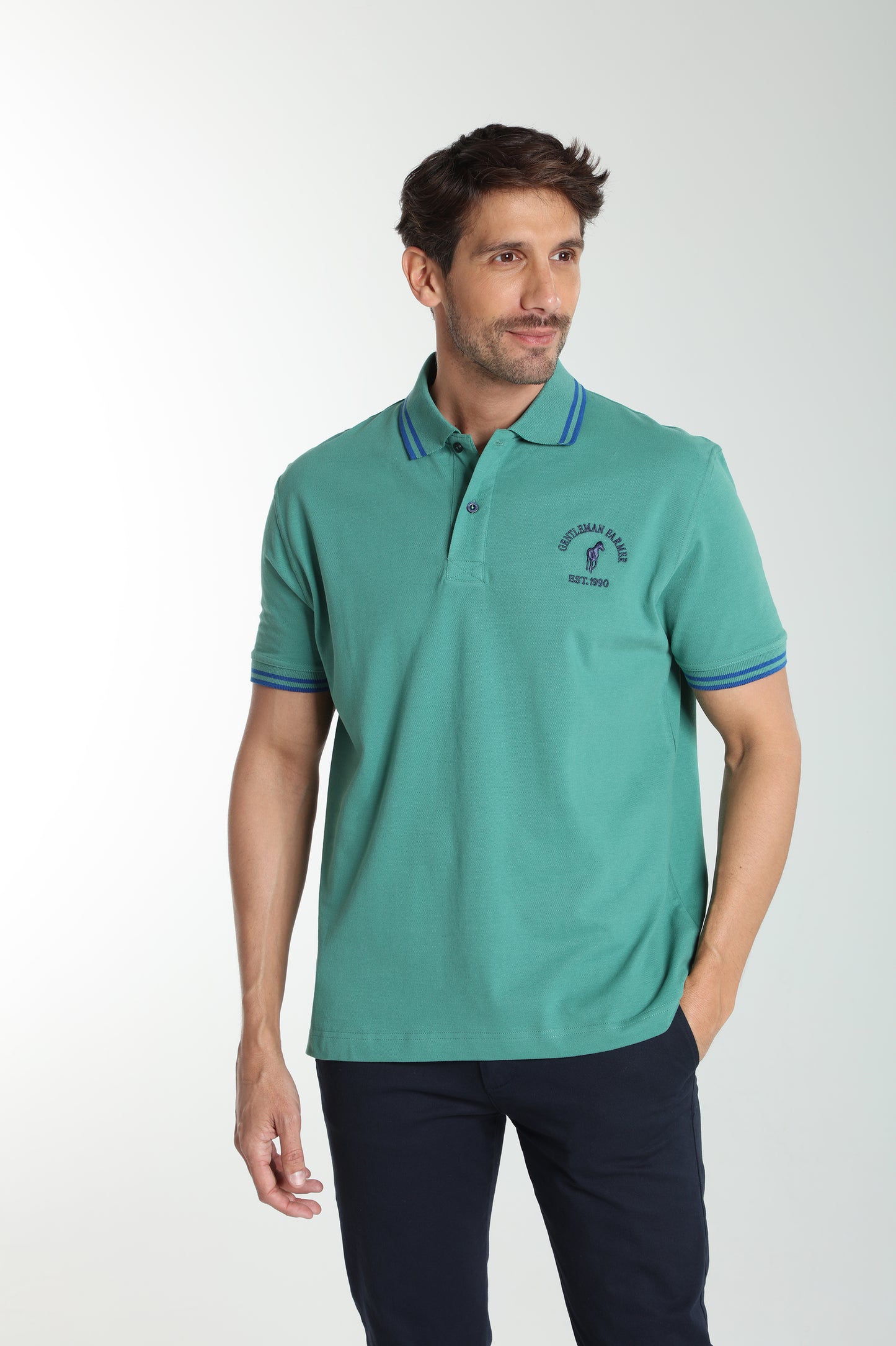 Polo manches courtes PRAY vert