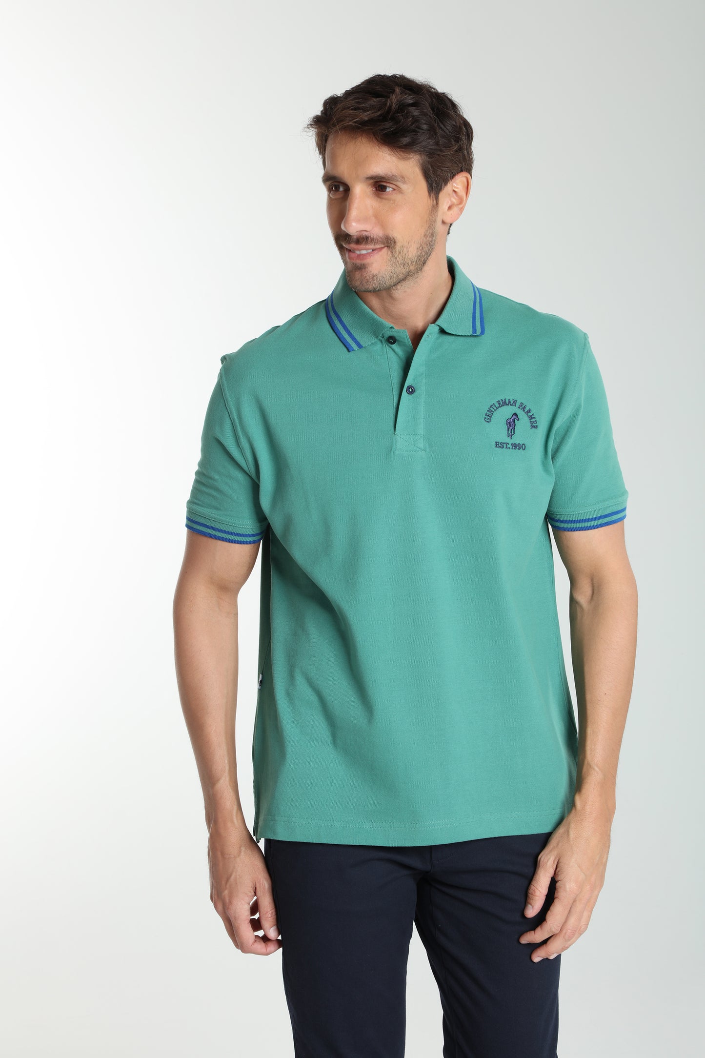 Polo manches courtes PRAY vert