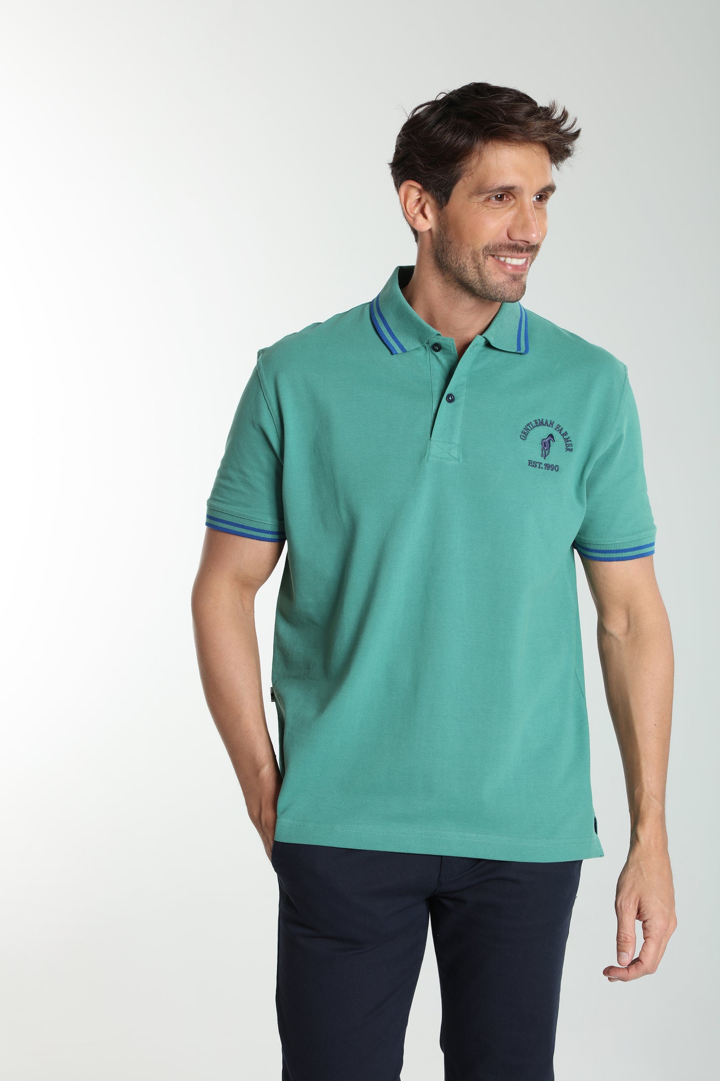 Polo manches courtes PRAY vert