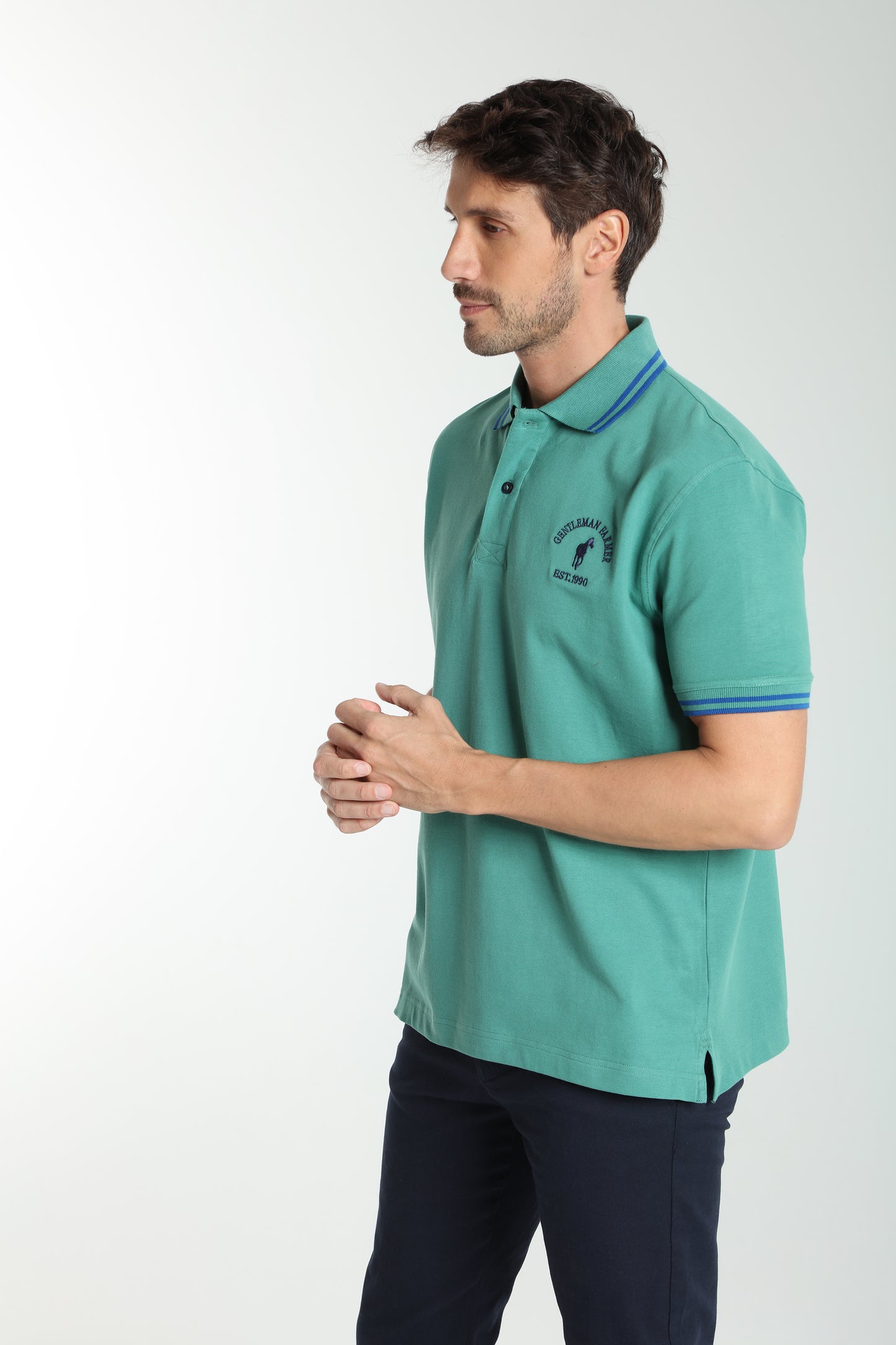 Polo manches courtes PRAY vert