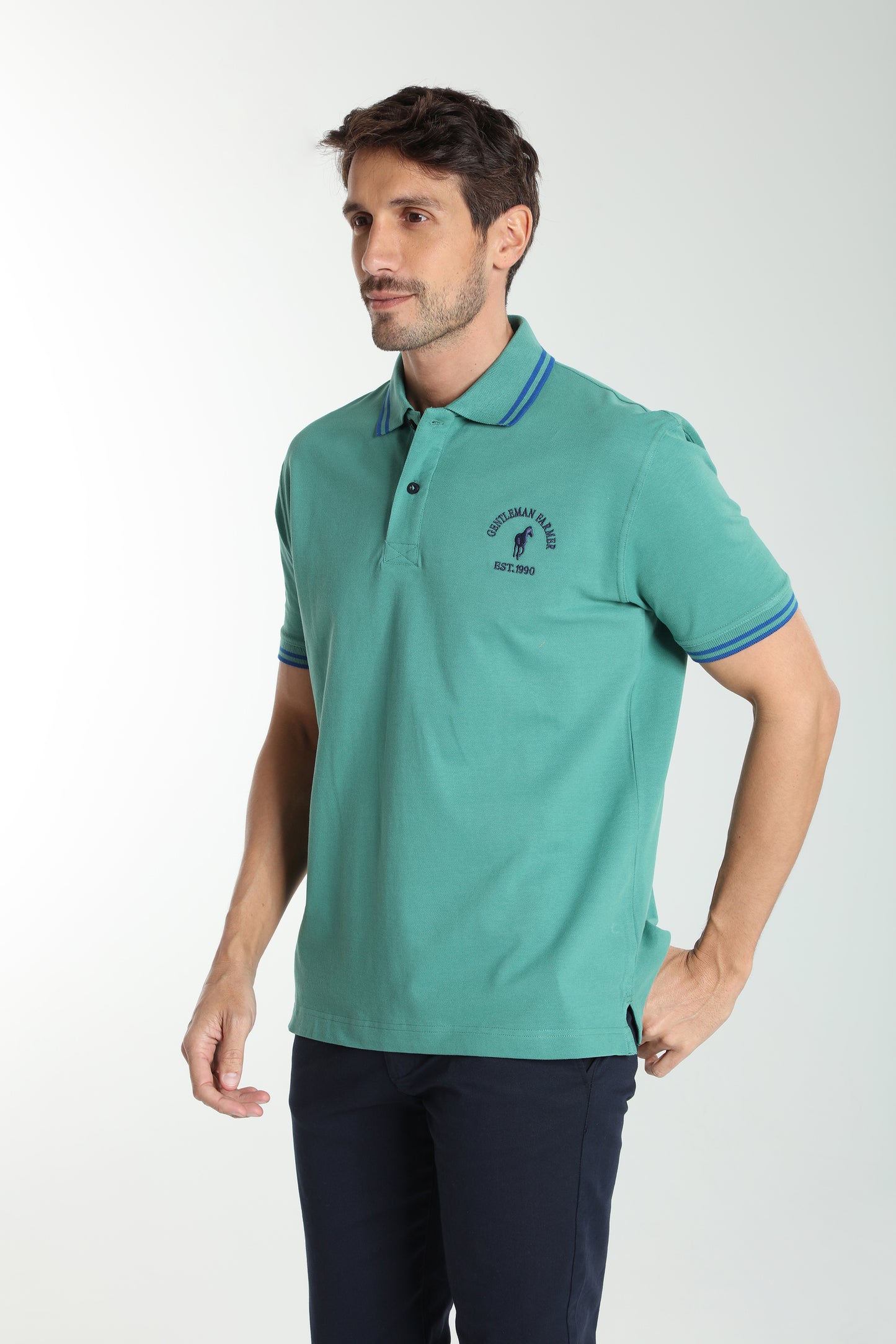 Polo manches courtes PRAY vert