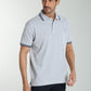 Polo manches courtes PRAY gris chiné