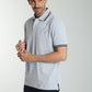 Polo manches courtes PRAY gris chiné