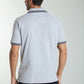 Polo manches courtes PRAY gris chiné