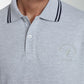 Polo manches courtes PRAY gris chiné