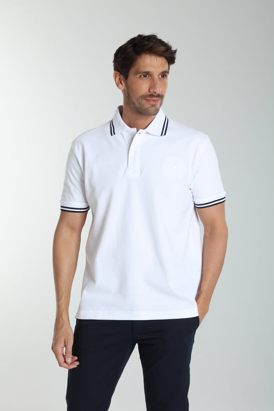 Polo manches courtes PRAY blanc