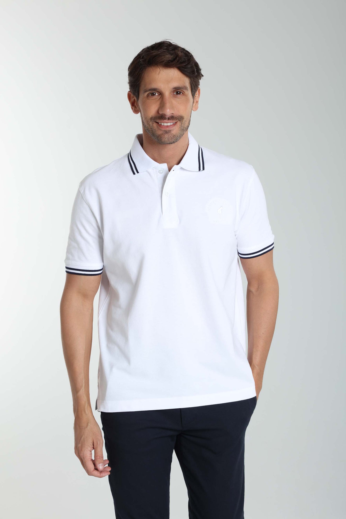 Polo manches courtes PRAY blanc