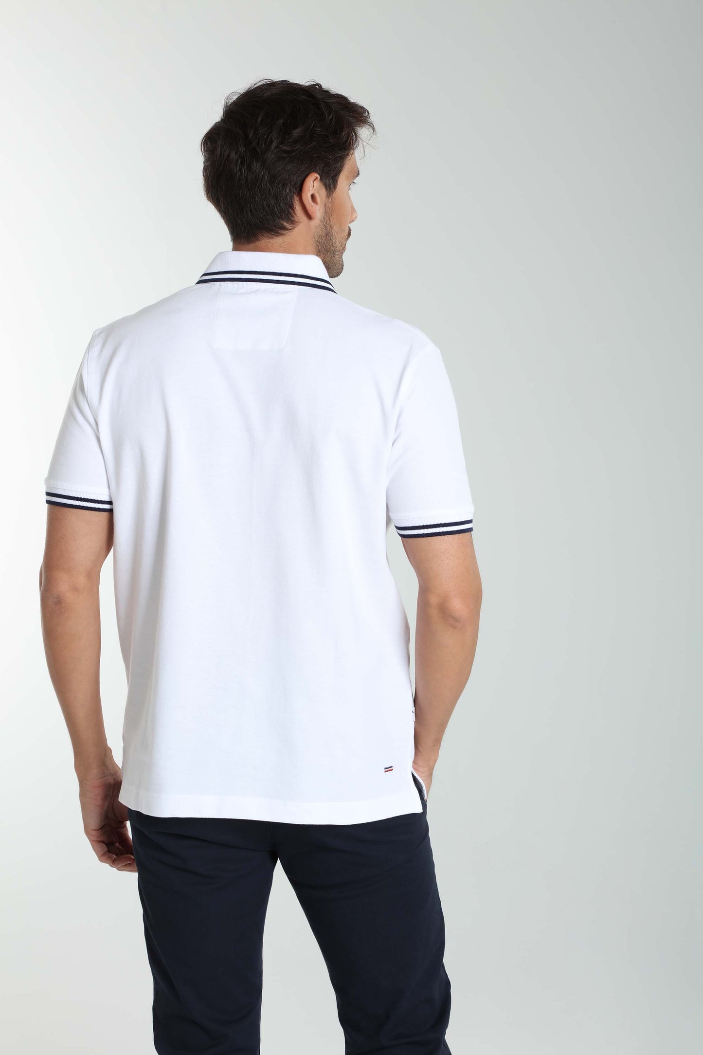 Polo manches courtes PRAY blanc