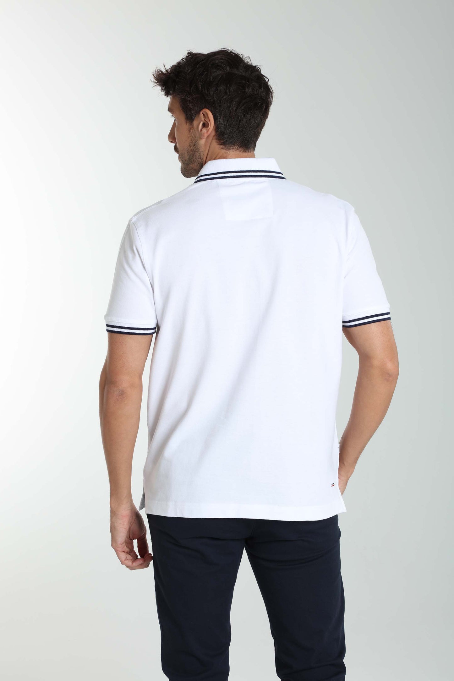 Polo manches courtes PRAY blanc