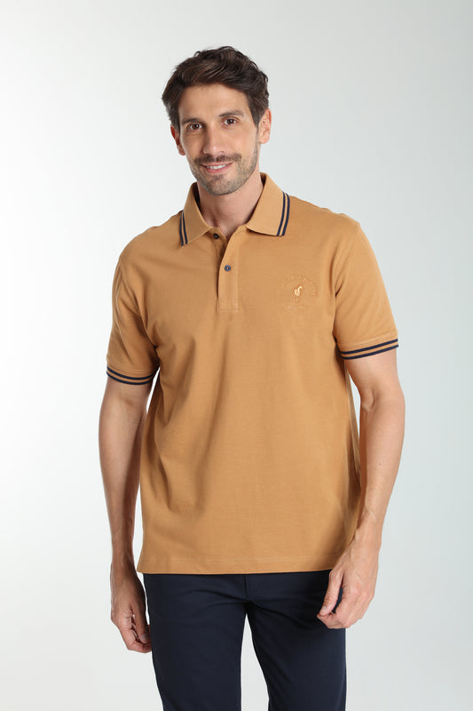 Polo manches courtes PRAY tabac