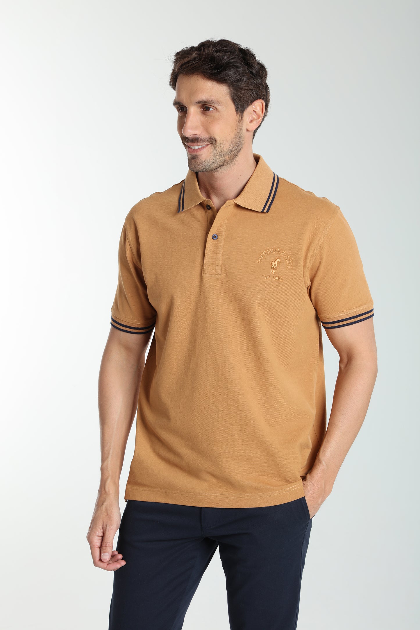 Polo manches courtes PRAY tabac