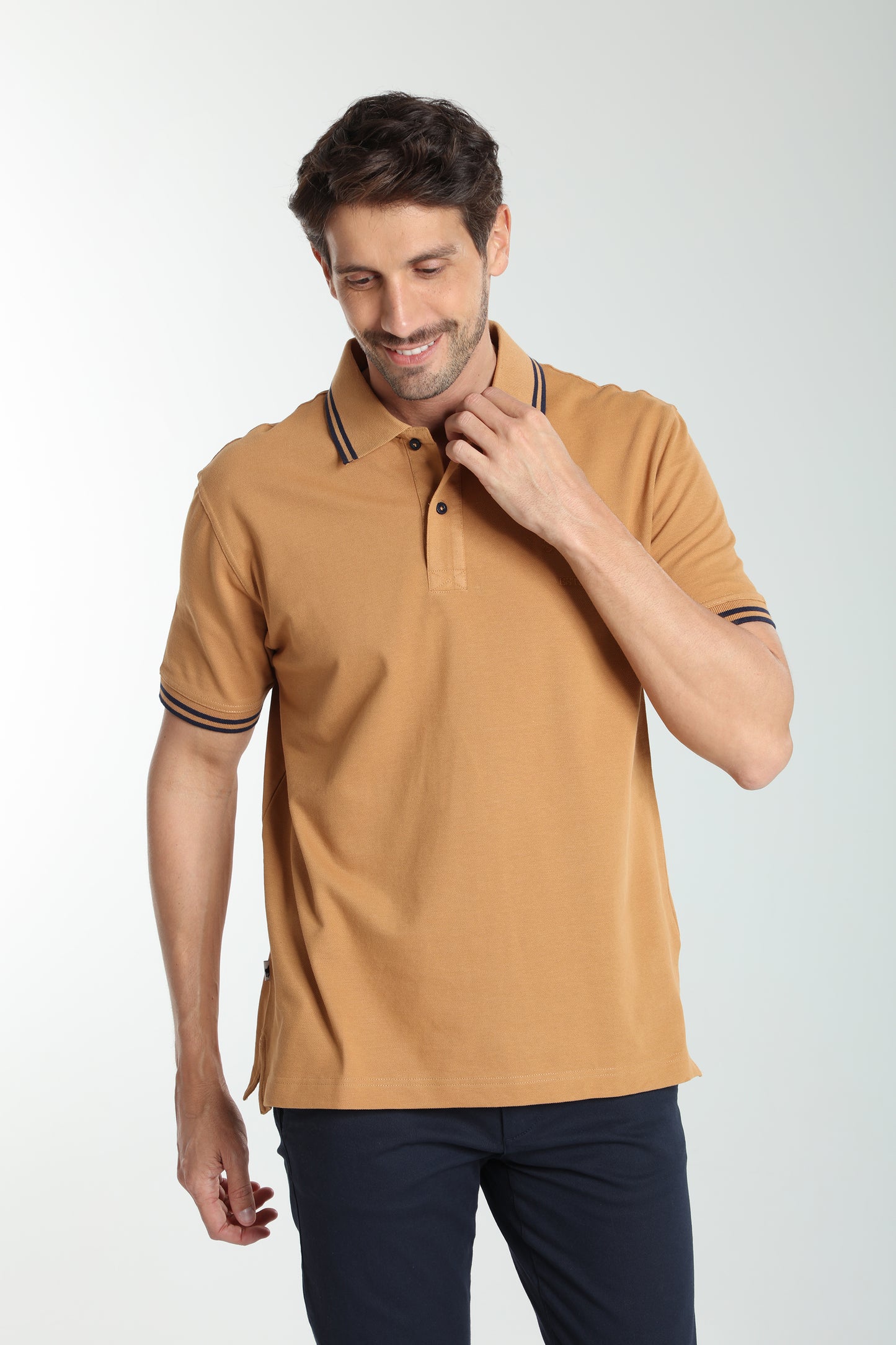 Polo manches courtes PRAY tabac