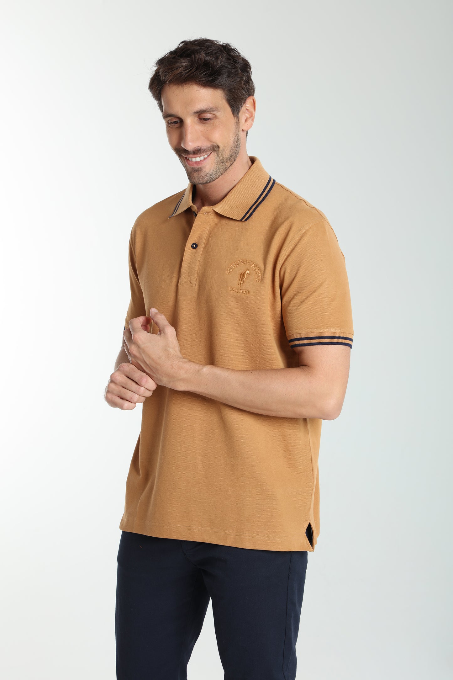 Polo manches courtes PRAY tabac