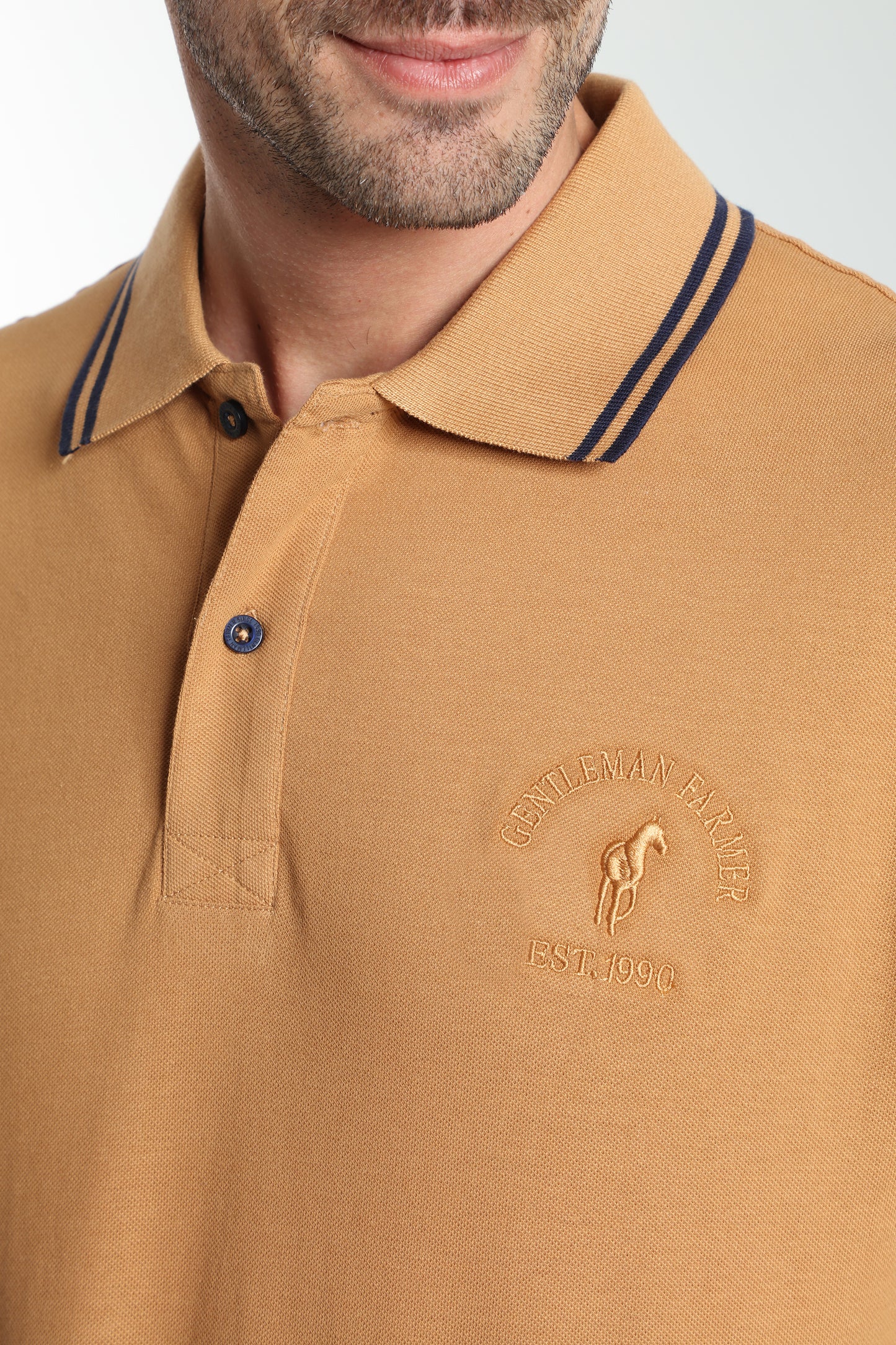 Polo manches courtes PRAY tabac