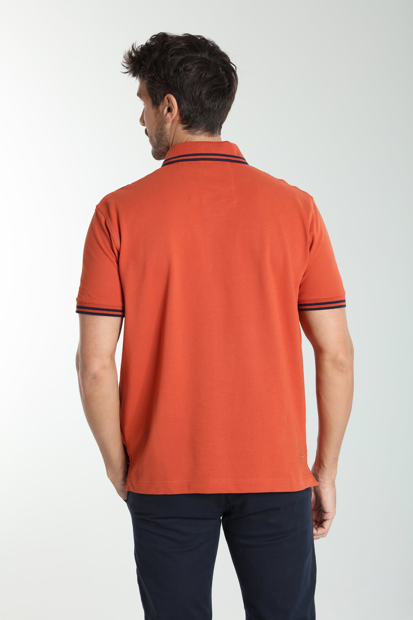 Polo manches courtes PRAY brique