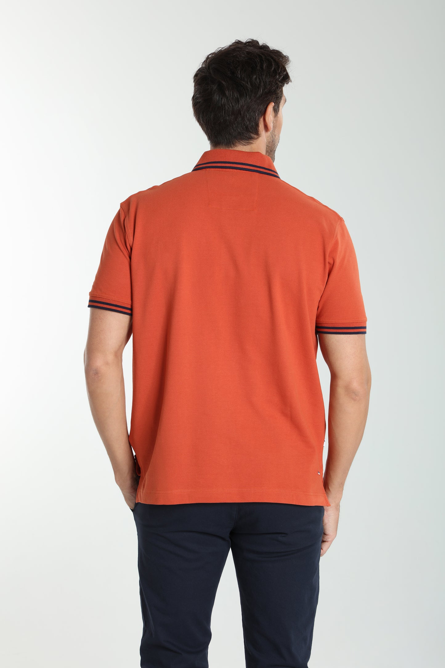 Polo manches courtes PRAY brique