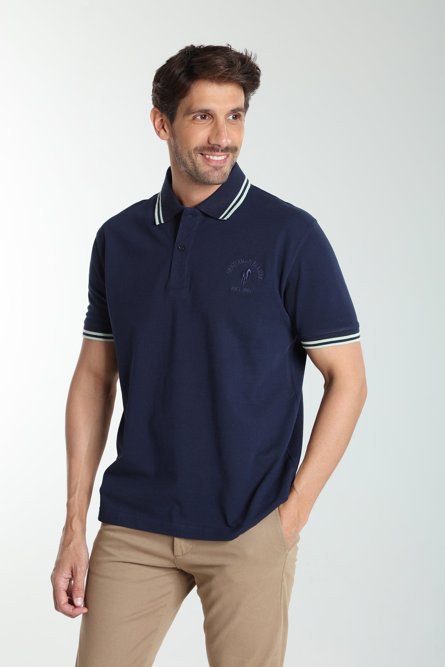 Polo manches courtes PRAY marine