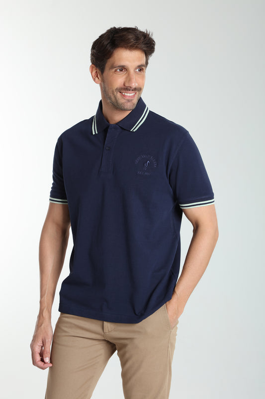 Polo manches courtes PRAY marine