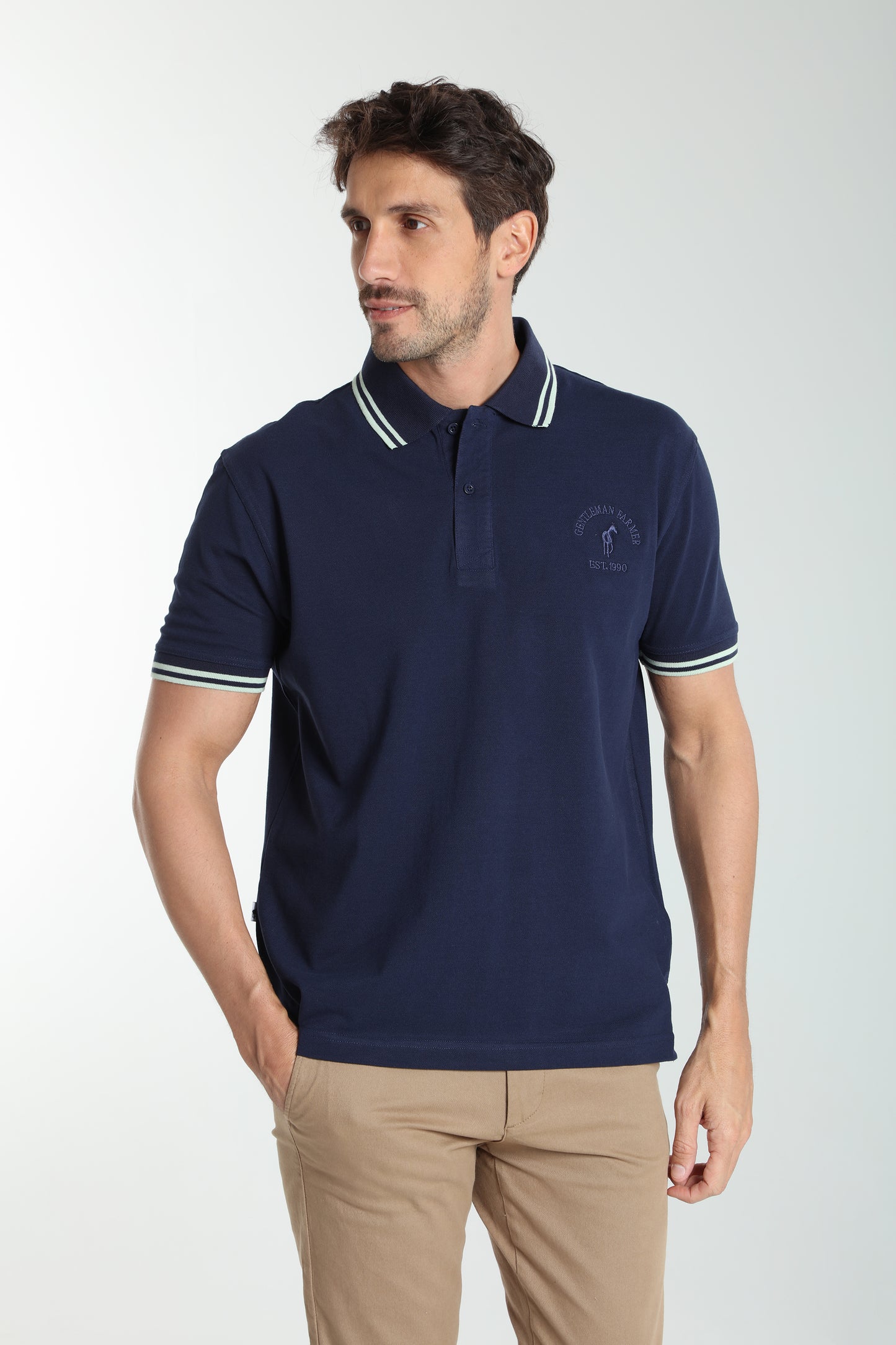 Polo manches courtes PRAY marine