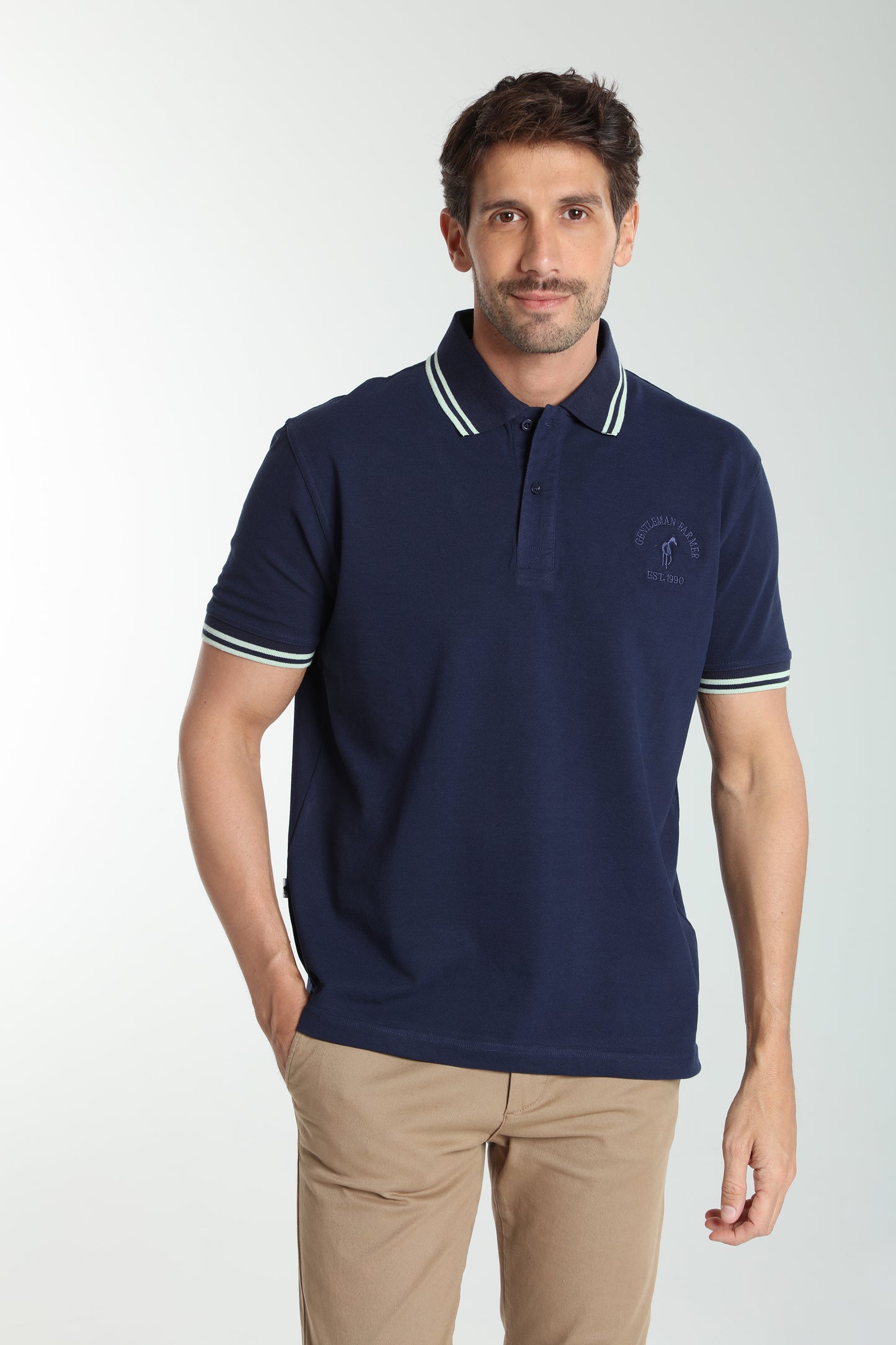 Polo manches courtes PRAY marine