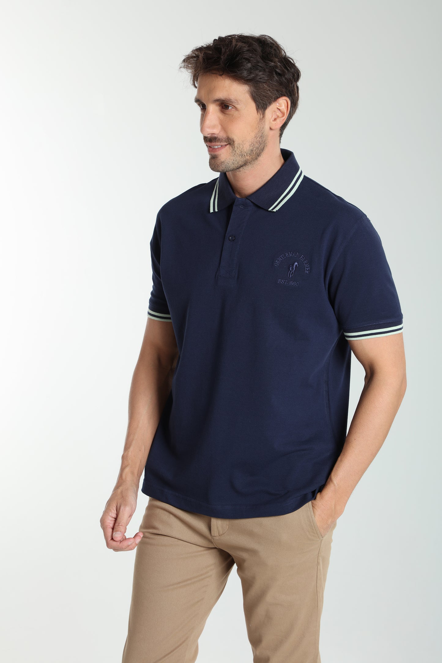 Polo manches courtes PRAY marine