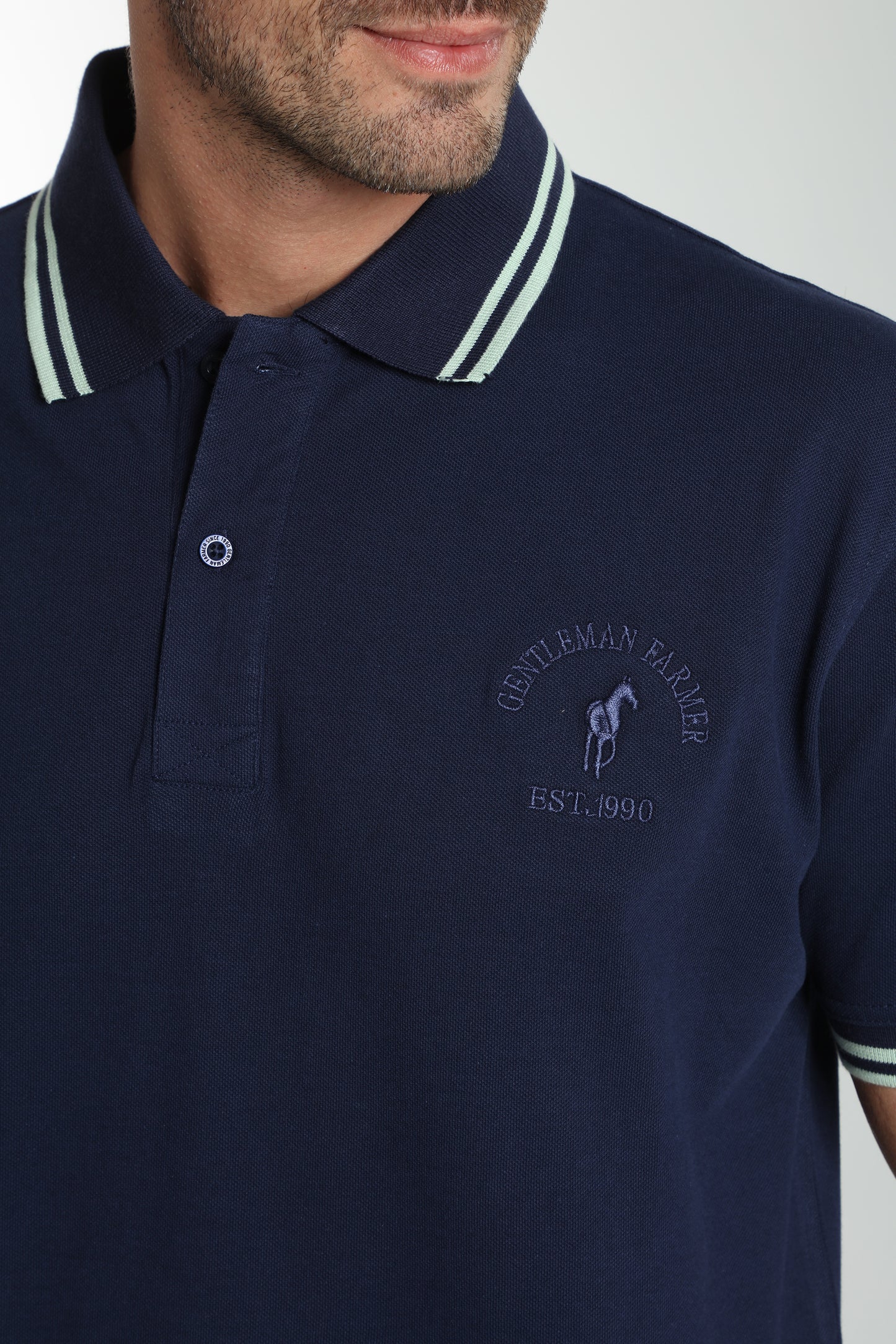 Polo manches courtes PRAY marine