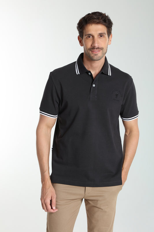 Polo manches courtes PRAY noir